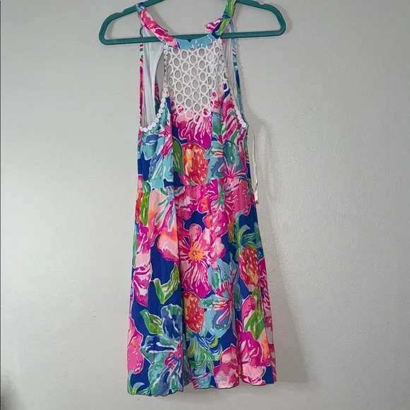 Lilly Pulitzer Floral Sleeveless Dress with crochet Detail - Picture 1 of 12